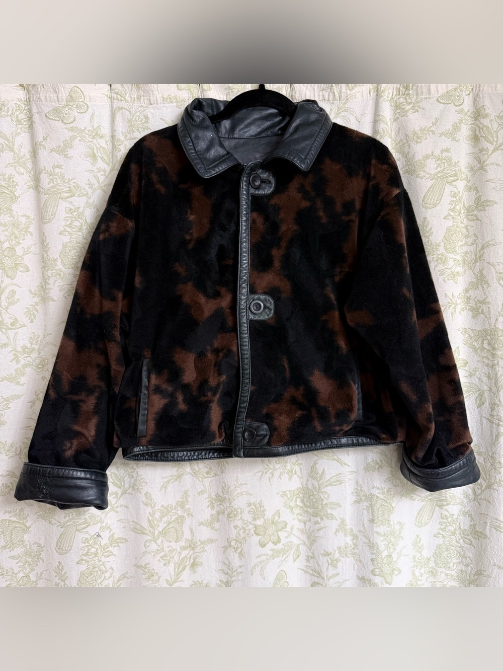 Cache Vintage Y2K Reversible Leather Jacket